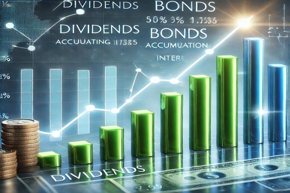 Dividendos a largo plazo con inversión en bonos