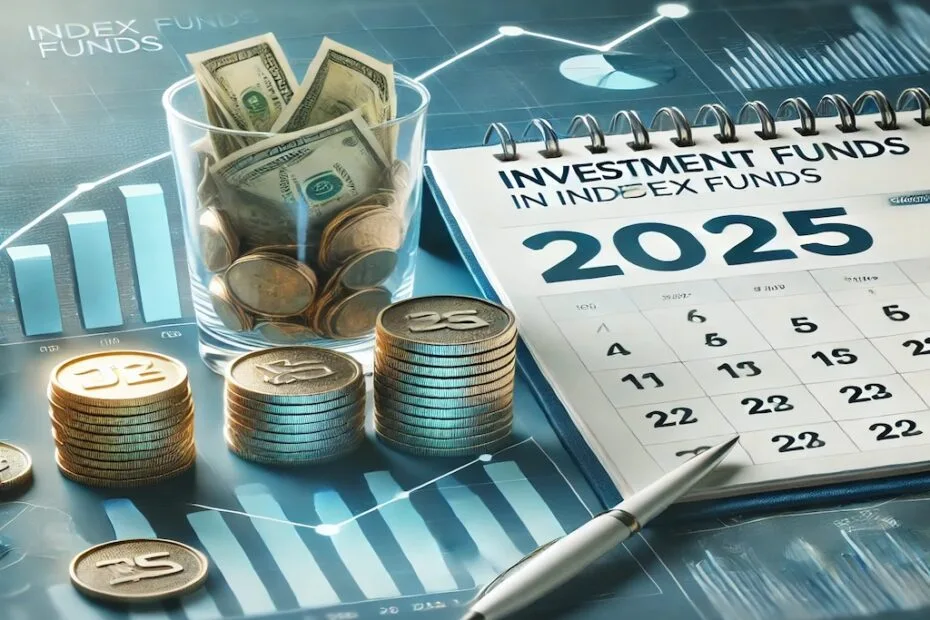 imagen profesional para la portada principal del artículo, representando inversión en los mejores fondos indexados para 2025 con elementos visuales modernos y claros.