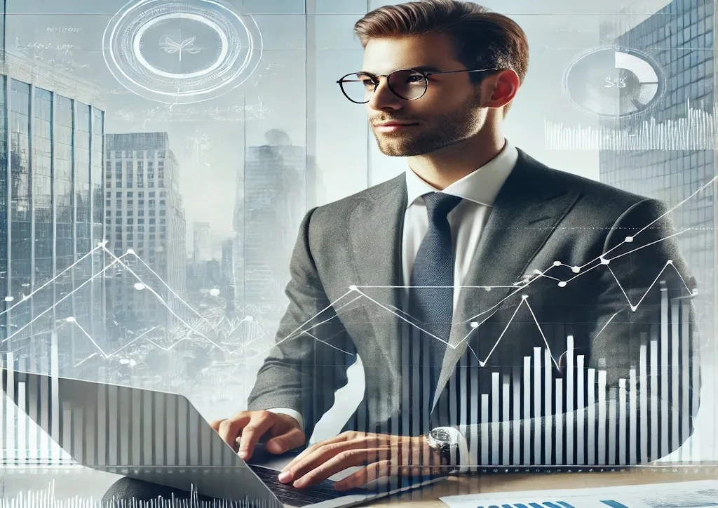 Invertir en dividendos en el sector bancario: análisis financiero en oficina moderna.