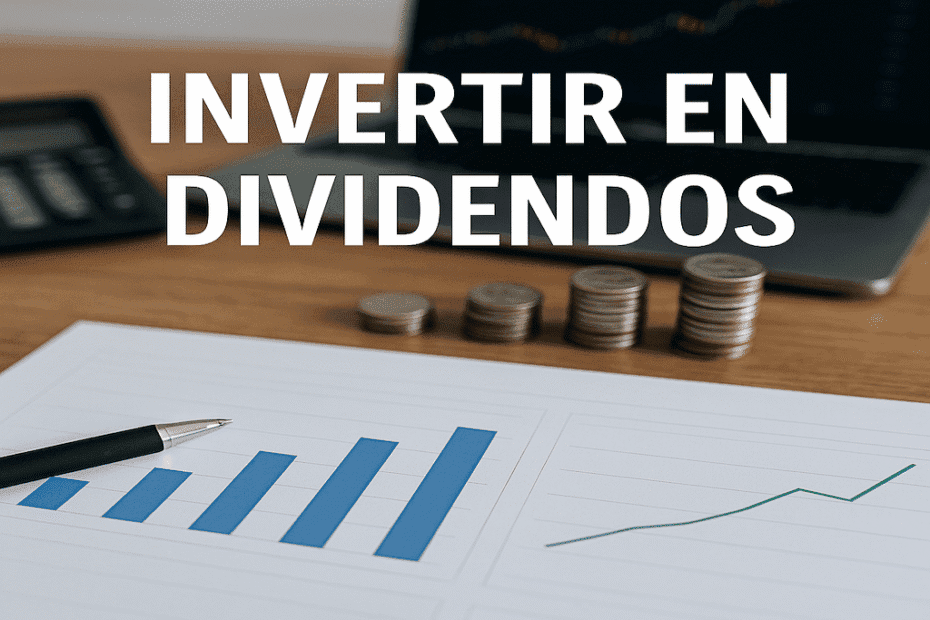 invertir en dividendos con gráficos de crecimiento y monedas