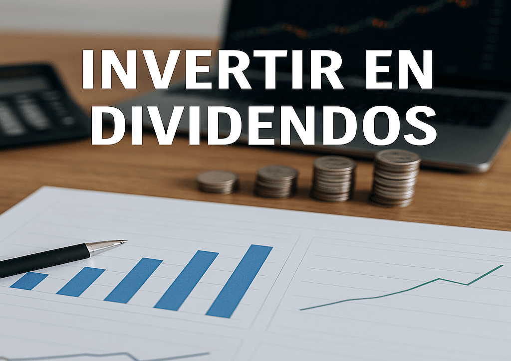 invertir en dividendos con gráficos de crecimiento y monedas